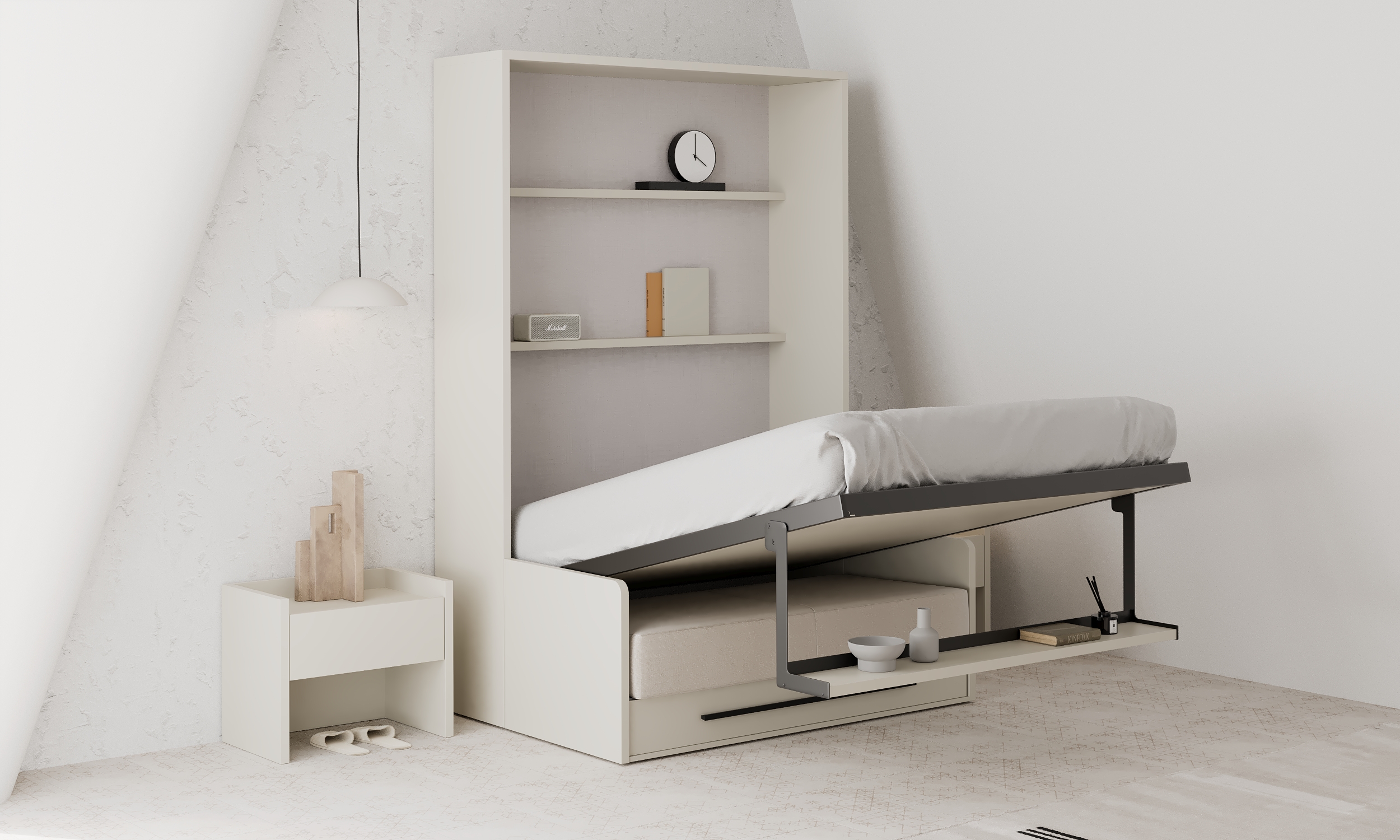 Cama abatible vertical sofá. - Imagen 2