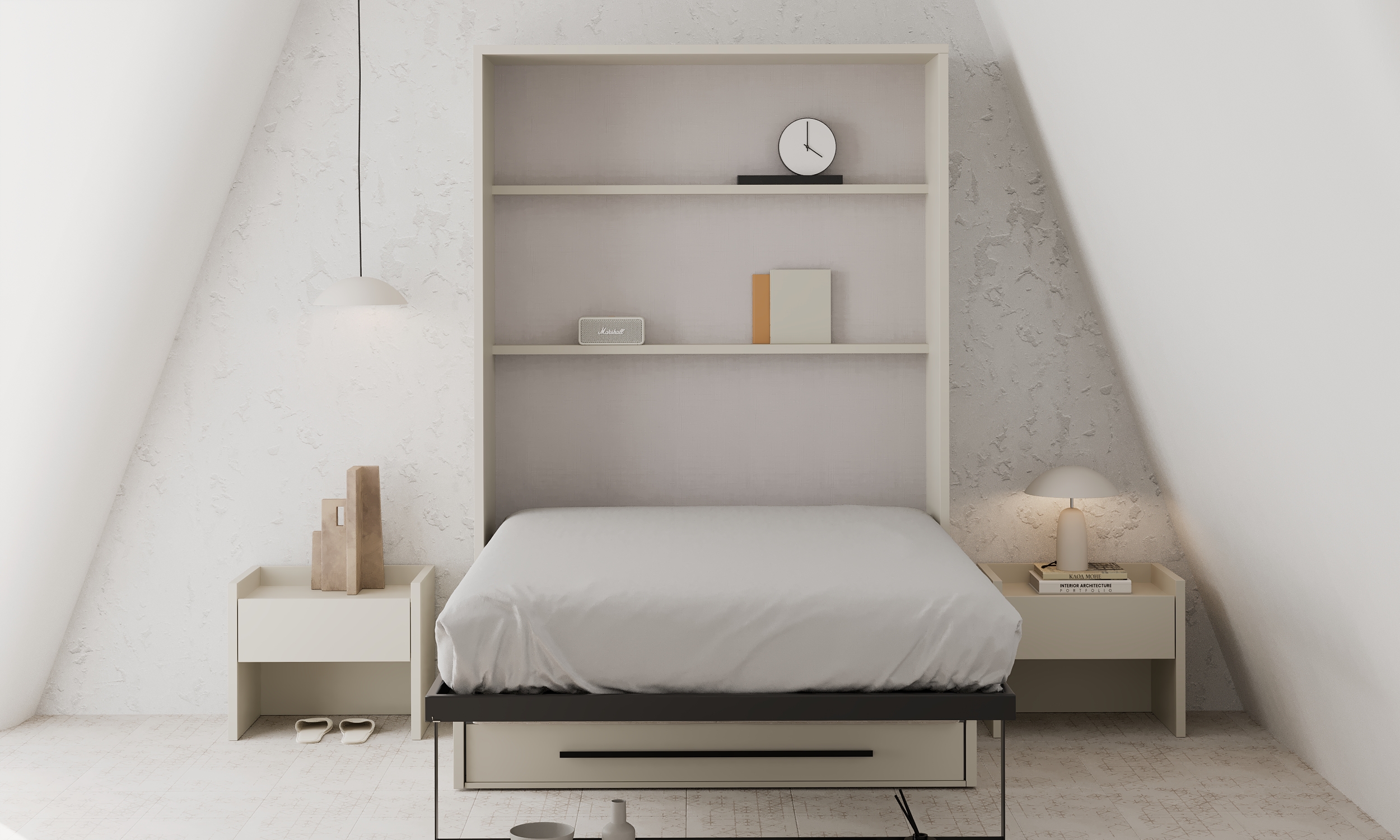 Cama abatible vertical sofá. - Imagen 3